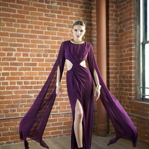 Elegant Purple Evening Gown